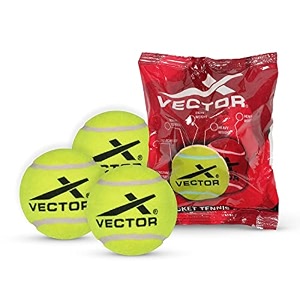 vector x high bounce heavy weight tennis ball for cricket practice street match ball training exercise ball for outdoor amp indoor beginners amp pet dog play ball pack of 3 yellow