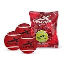 Vector X High Bounce Heavy Weight Tennis Ball for Cricket Practice, Street Match Ball, Training Exercise Ball for Outdoor &amp; Indoor, Beginners &amp; Pet Dog Play Ball (Pack of 3) Red
