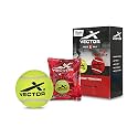 Vector X High Bounce Light Weight Tennis Ball for Cricket Practice, Street Match Ball, Training Exercise Ball for Outdoor &amp; Indoor, Beginners &amp; Pet Dog Play Ball (Pack of 6) Yellow