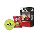 Vector X High Bounce Light Weight Tennis Ball for Cricket Practice, Street Match Ball, Training Exercise Ball for Outdoor &amp; Indoor, Beginners &amp; Pet Dog Play Ball (Pack of 3) Yellow