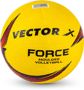 vector x force rubber moulded durable  waterproof indoor outdoor beach ball  air pin volleyball - size 4