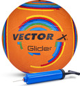 VECTOR X Glider + Pump Rubber Moulded Butyl Bladder Indoor Outdoor Durable Ball Training Volleyball - Size: 4