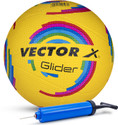 VECTOR X Glider + Pump Rubber Moulded Butyl Bladder Indoor Outdoor Durable Ball Training Volleyball - Size: 4