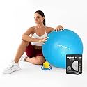 Vector X Gym Ball for Exercise Anti Burst Exercise Ball with Foot Pump for Workout Yoga Ball for Women and Men Swiss Ball for Balance Stability Training, Birthing Ball for Pregnancy, Fitness