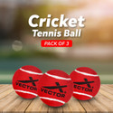 VECTOR X Heavy Weight For Players Indoor Outdoor Training,Practice, Street Match Play-Red Cricket Tennis Ball