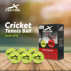 vector x light weight for players indoor outdoor trainingpractice street match play-ylw cricket tennis ball