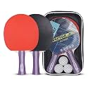 Vector X Octane Table Tennis Playset (2 Racquets &amp; 3 Balls) (White Ball) Table Tennis Racquet and T.T Balls Set (Multi-Color)
