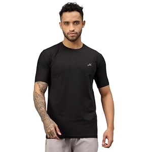 VECTOR X Self Design Men Round Neck