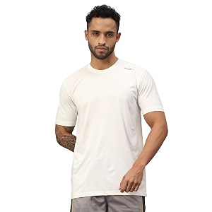 VECTOR X Self Design Men Round Neck