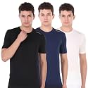 VECTOR X Self Design Men Round Neck