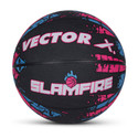 VECTOR X Slamfire 8 Panel Rubber Moulded Indoor Outdoor Ball Suitable for Practice Match Basketball - Size: 7