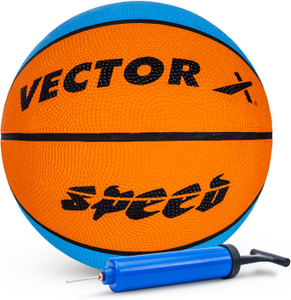 vector x speed baksetball with pump basketball - size 7