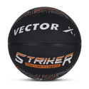 VECTOR X Striker 8 Panel Rubber Moulded Indoor Outdoor Pebble Texture Butyl Bladder Match Basketball - Size: 7