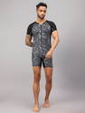VECTOR X Swimming Suit For Multipurpose Wear for Swimming I Diving I Cycling I Aerobics Printed Men Swimsuit