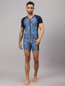 VECTOR X Swimming Suit For Multipurpose Wear for Swimming I Diving I Cycling I Aerobics Printed Men Swimsuit