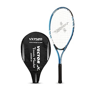 vector x vxt-520 adult men recreational tennis racket lightweight aluminum frame for easy swing105 sq in headpre-strung beginner racquet for outdoor game training amp practice 23-inch without cover