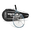 Vector X VXT-520 Adult Men Recreational Tennis Racket Lightweight Aluminum Frame for Easy Swing|105 sq in Head|Pre-Strung Beginner Racquet for Outdoor Games Training & Practice (25-inch, Full Cover)
