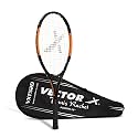 Vector X VXT-520 Adult Men Recreational Tennis Racket Lightweight Aluminum Frame for Easy Swing|105 sq in Head|Pre-Strung Beginner Racquet for Outdoor Game Training & Practice (26 inch, Full Cover)