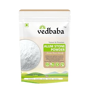 alum stone powder - 100 gm fitkari  phitkari  canker sores  skin tightening  flower  crystals  aftershave  water purification  facial hair removal 100 gm