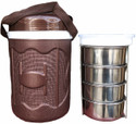 VEDANT APPLIANCES apple4 4 Containers Plastic, Stainless Steel Office Lunch Box (1000 ml)
