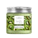 Vedanum Premium Aromatic Kiwi Fruit Bath Salt for Skin Nourishment, Relaxing, Foot Massage, Pain Relief, and Aromatherapy - 200 Gm Jar