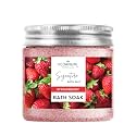 Vedanum Premium Aromatic Strawberry Bath Salt for Skin Nourishment, Relaxing, Foot Massage, Pain Relief, and Aromatherapy - 200 Gm Jar