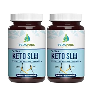 vedapure keto slim advanced formula for men amp women  formulation of garcinia cambogia green coffee amp african mango 1000 mgserving - 60 capsules pack of 2