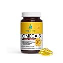 Vedapure Omega 3 Fish Oil 1000mg – 60 Softgels | 360mg EPA & 240mg DHA | Heart, Brain & Joint Support | Omega3 Supplement for Men & Women | Pack of 1