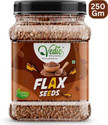 Vedik Wellness Flax Seeds | ALSI Seeds | Rich in Protein, Fibre and Omega-3 Hair Growth Brown Flax Seeds (250 g)