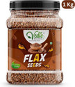 Vedik Wellness Flax Seeds | ALSI Seeds | Rich in Protein, Fibre and Omega-3 Hair Growth Brown Flax Seeds (1 kg)