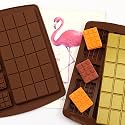 Vedini™ Silicone Multi Bar 28 Cavity Mould Fondant Chocolate Resin Clay Candle Mould DIY Kitchen Baking (Multi Bar) JKB-654