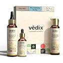 Vedix Ayurvedic Anti-Dandruff 3 Pc Kit | Normal/Oily Scalp &amp; Curly Hair