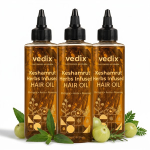 Vedix Keshamrut Herb Infused Ayurvedic Hairfall Oil