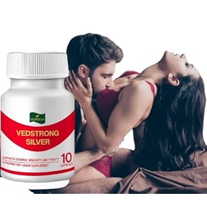 vedstrong silver capsule for men energy - ashwagandha shatavari natural supplement - 10 capsules