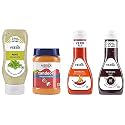 Veeba Mint Mayonnaise, 300g and Tandoori Mayonnaise, 250g - Pack of 2Veeba Teriyaki stir-Fry Sauce, 350g and Sriracha Chilli Garlic Sauce, 320g - Pack of 2