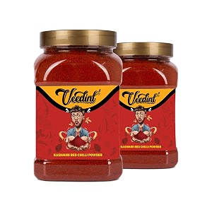veedint red chilli powder kashmiri lal mirch powder indian origin 400 gram pack of 2