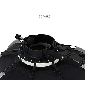 veepro 55cm lightweight amp portable soft box comes with s2 type bracket amp 2 diffuser sheets  carrying case  compatible with all flash speedlights