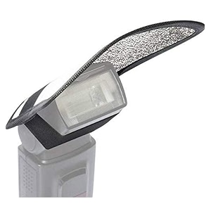 veepro mini flash diffuser reflector for camera flash bounce card silverwhite
