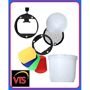 veepro speed light flash light modifier accessories magnet diffuser with grid4filters