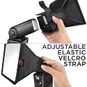 VEEPRO Universal Flash Bounce Diffuser Reflector Soft Light Box Elastic Large Big Size Diffuser Softbox Dome Light Translucent for Flash/Speedlight (15cm X 17cm)