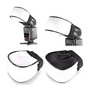 veepro universal soft mini flash reflector bounce diffuser cap for on or off camera canon nikon sony godox yongnuo speedlites