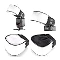 VEEPRO Universal Soft Mini Flash Reflector Bounce Diffuser Cap for on or Off Camera, Canon, Nikon, Sony, Godox, Yongnuo Speedlites