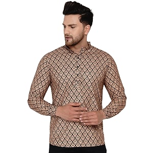 Veera Paridhaan Mens Cotton Printed Full Sleeve