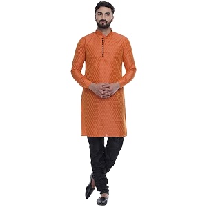 Veera Paridhaan Mens Ethnic Jacquard Printed Long