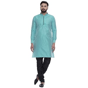 Veera Paridhaan Mens Ethnic Jacquard Printed Long