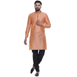 Veera Paridhaan Mens Ethnic Jacquard Printed Long