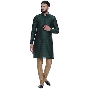 Veera Paridhaan Mens Ethnic Jacquard Printed Long