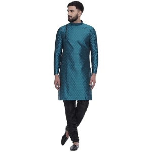 Veera Paridhaan Mens Ethnic Jacquard Printed Long