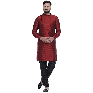 Veera Paridhaan Mens Ethnic Jacquard Printed Long