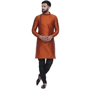 Veera Paridhaan Mens Ethnic Jacquard Printed Long